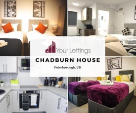 Contractor House - Beautifully decorated 4 en-suite bedrooms - Chadburn House by Your Lettings Peterborough